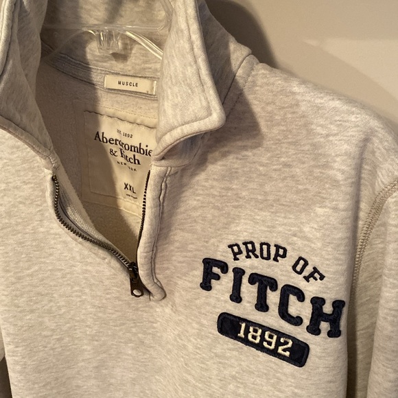 Abercrombie & Fitch Tops - Abercrombie & Fitch 1/4 Zip Sweatshirt Y2K Preppy Vtg